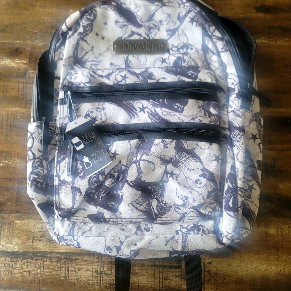Bioworld Hogwarts Black and White Backpack